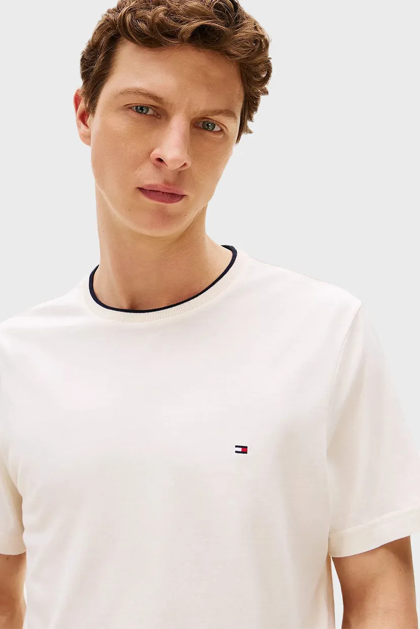 Чоловіча біла футболка COTTON MODAL TEE 4