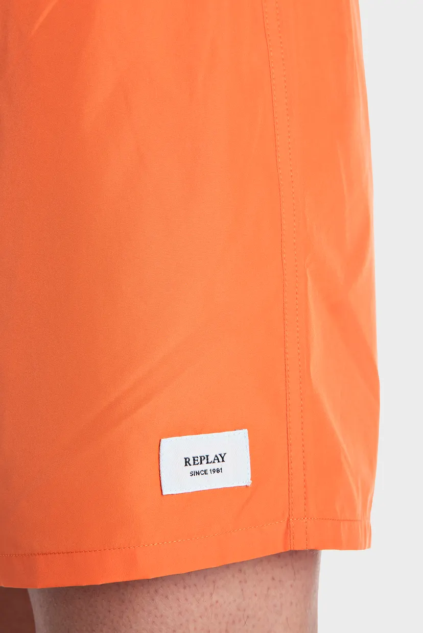 Мужские оранжевые плавательные шорты 5