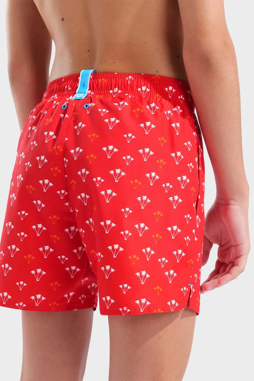 Дитячі червоні плавальні шорти з візерунком WATER PRINTS BEACH BOXER AO 5