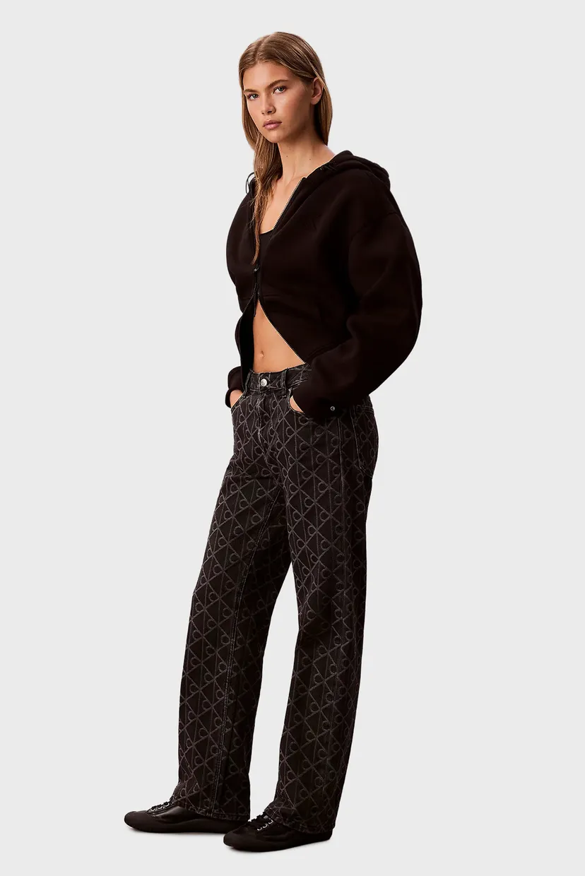 Жіночі чорні джинси з візерунком SIGNATURE 90s STRAIGHT BLACK 3