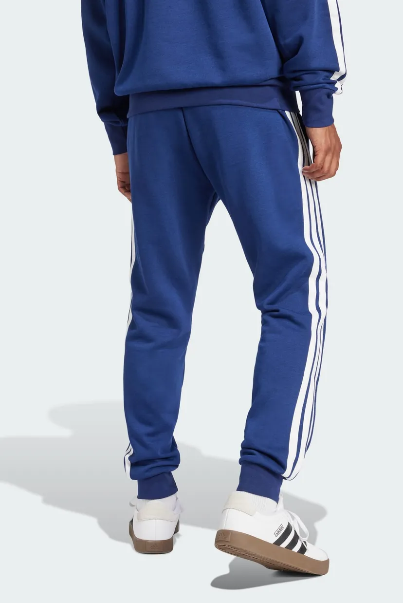 Мужские синие спортивные брюки Essentials 3-Stripes Fleece 3