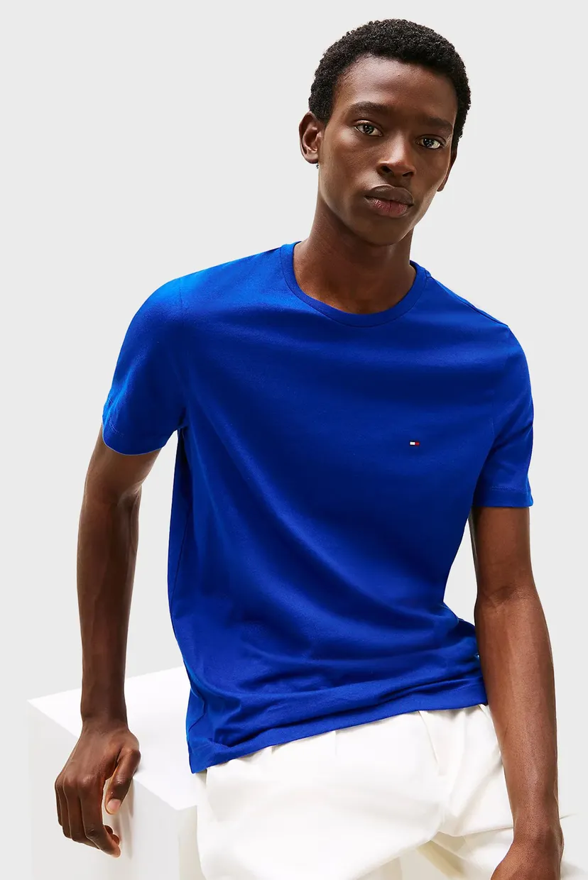 Мужская синяя футболка ESS SEASONAL REG FIT SOLID TEE 3