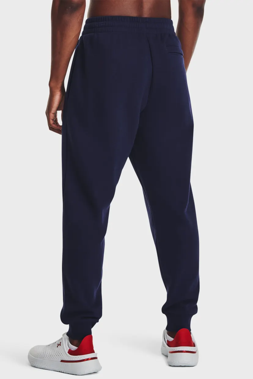 Мужские темно-синие спортивные брюки UA Rival Fleece Joggers 3