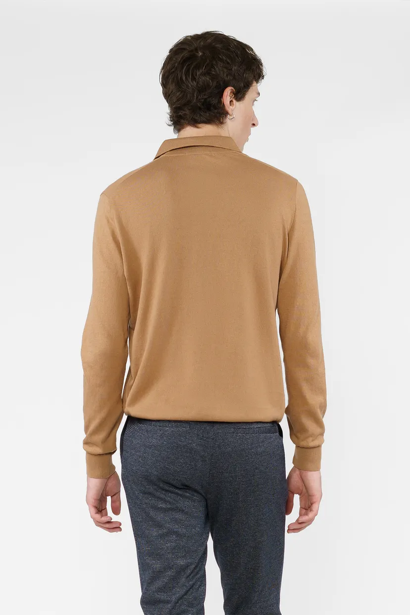 Чоловіче бежеве поло 3