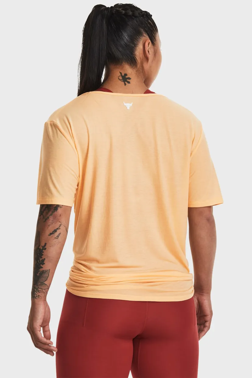 Женская персиковая футболка Pjt Rck Completer Deep V T 3