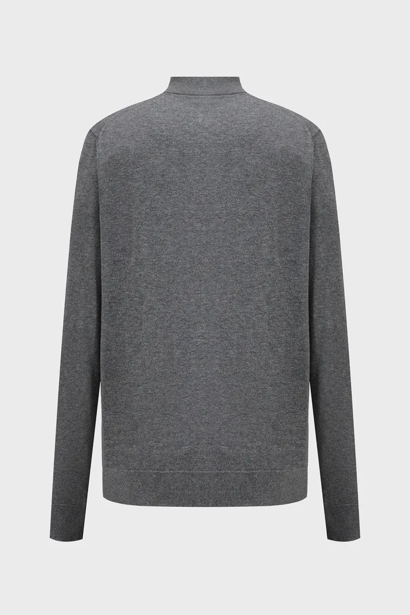 Чоловічий сірий кардиган COTTON SILK BLEND 7