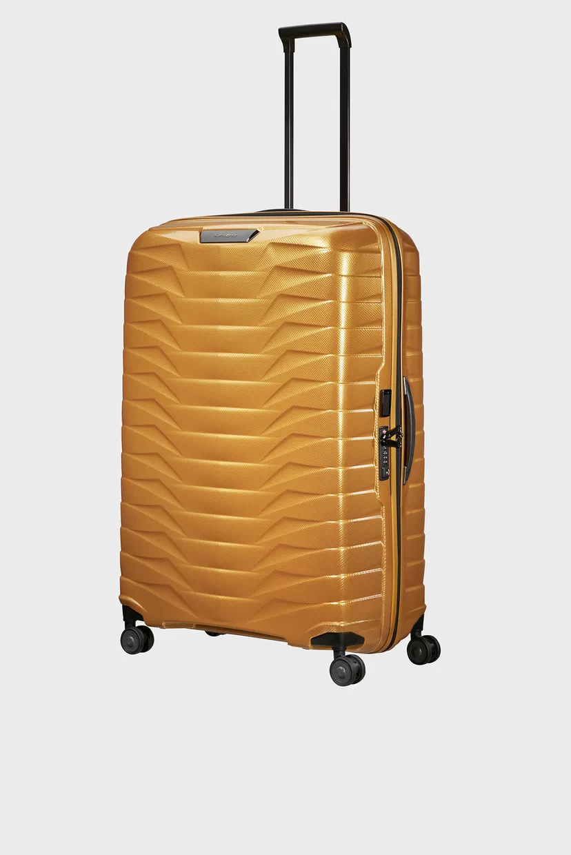 Золотиста валіза 86 см PROXIS GOLDEN YELLOW 5