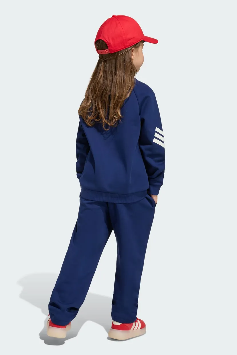 Дитячий синій комплект одягу (світшот, штани) ADIDAS MARVEL SPIDER-MAN 4