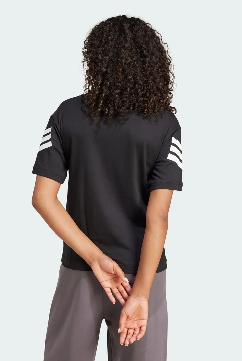 Жіноча чорна футболка Future Icons 3-Stripes 3