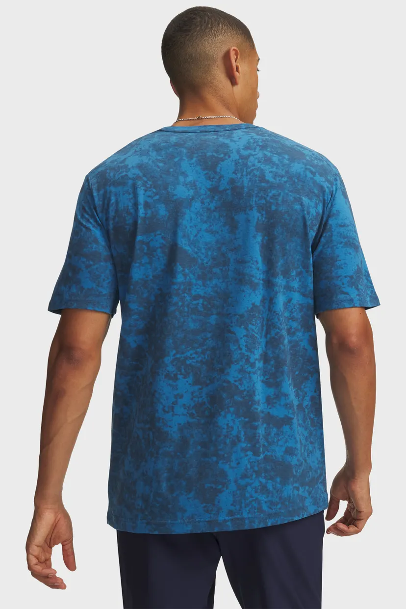 Чоловіча синя футболка з візерунком UA M ICON SS NOVELTY-BLU 3