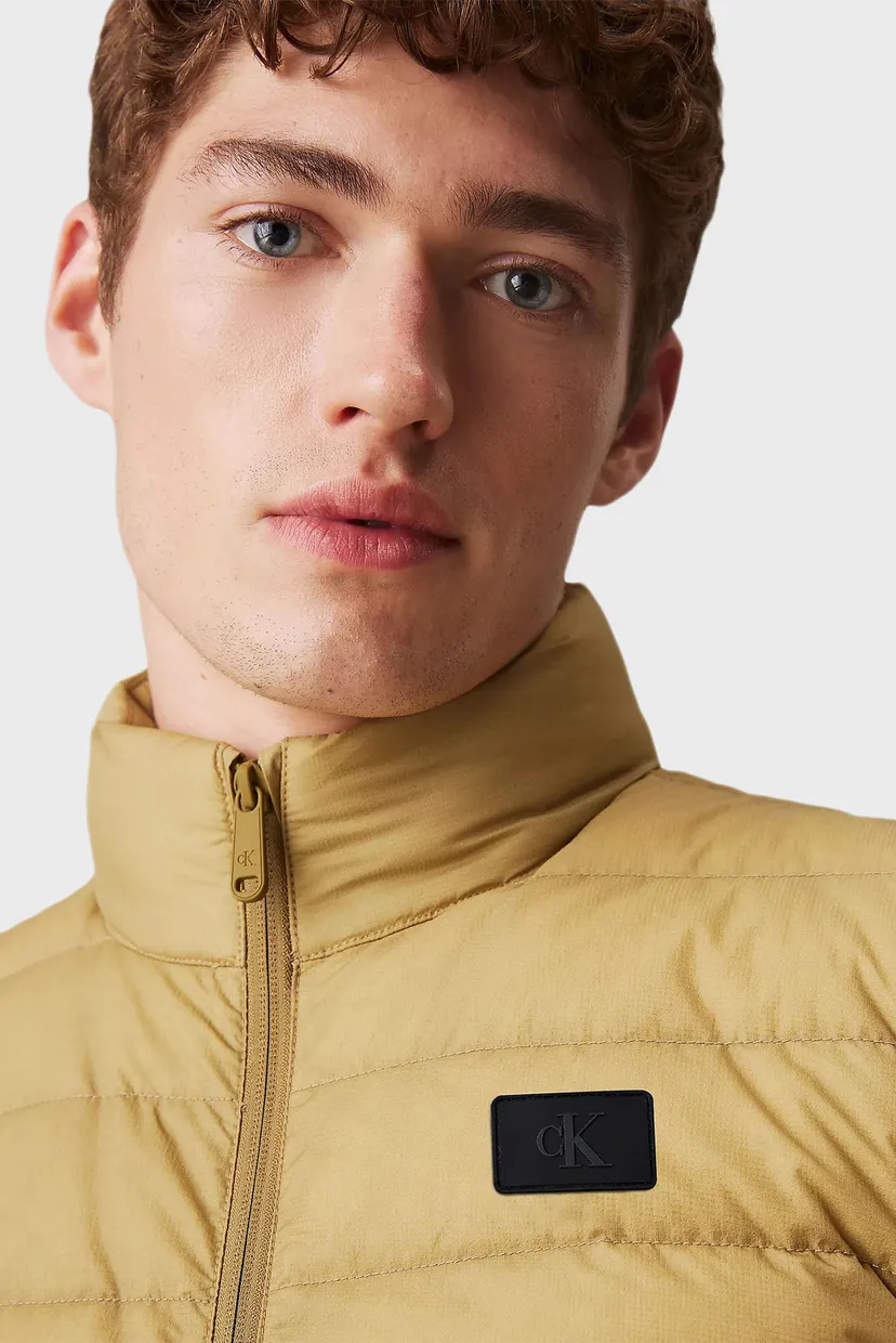 Чоловічий гірчичний пуховий жилет UL DOWN VEST 4