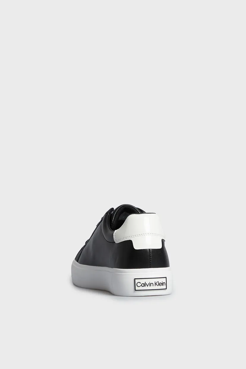 Женские черные кожаные сникерсы VULC LACE UP 5