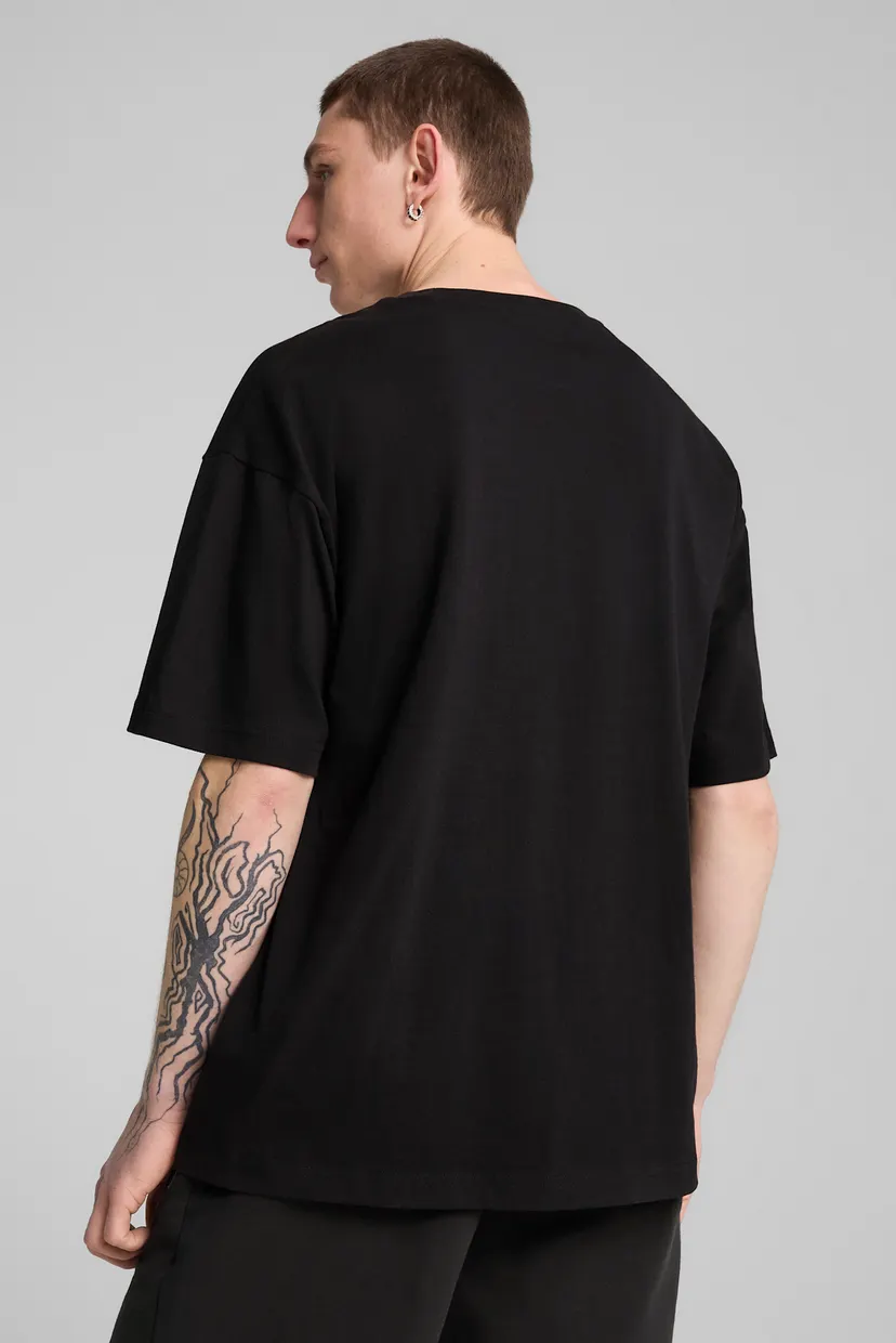 Чоловіча чорна футболка WARDROBE ESS Oversized Tee Men 3