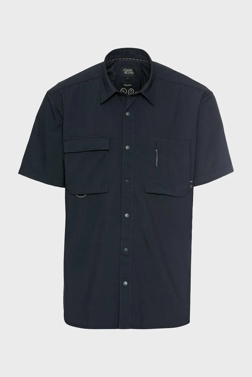 Чоловіча темно-синя сорочка Shortsleeve 5