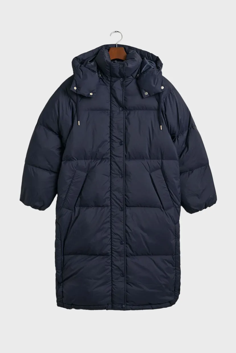 Жіночий темно-синій пуховик FULL LENGTH DOWN COAT 11