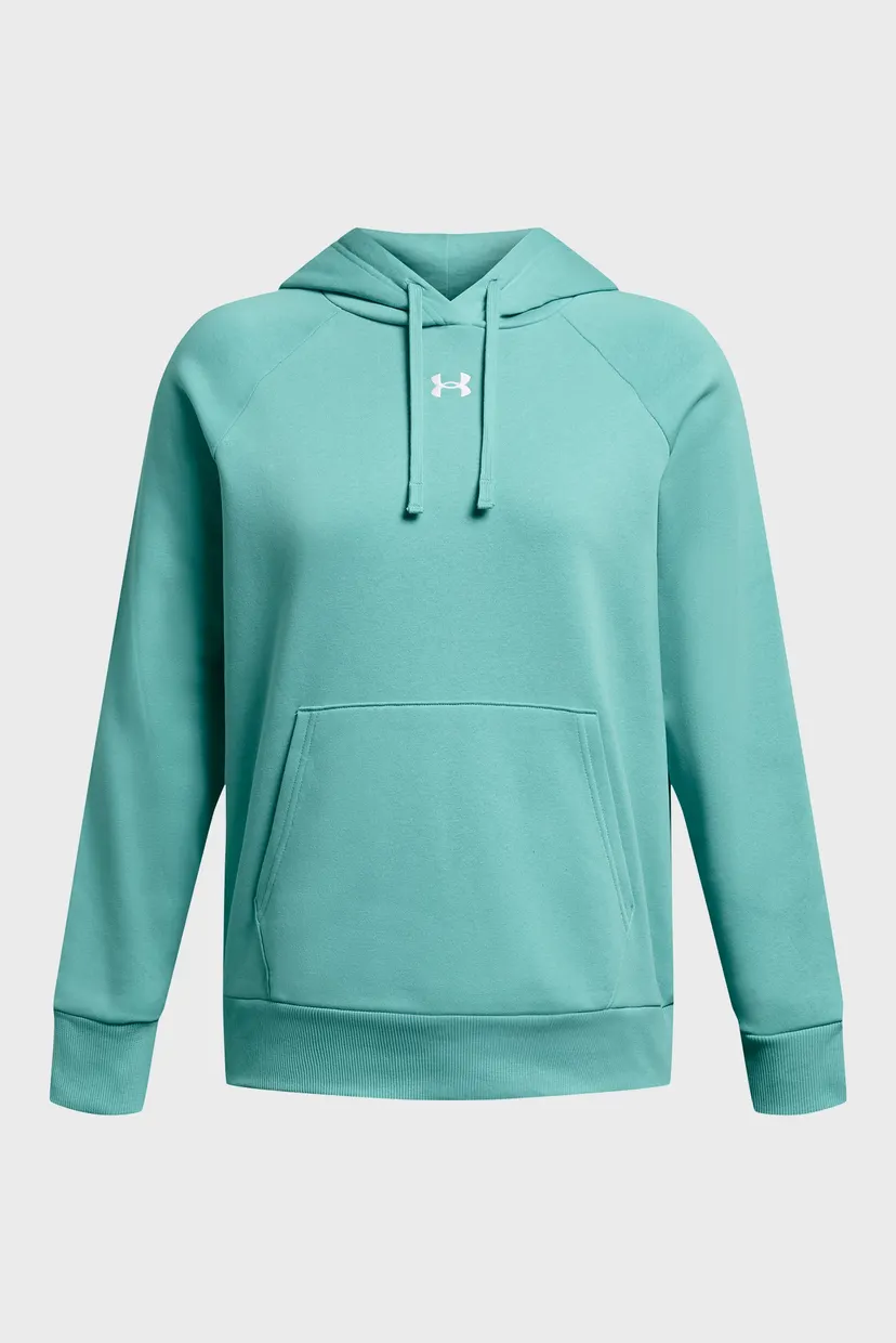 Женское бирюзовое худи UA Rival Fleece Hoodie 4