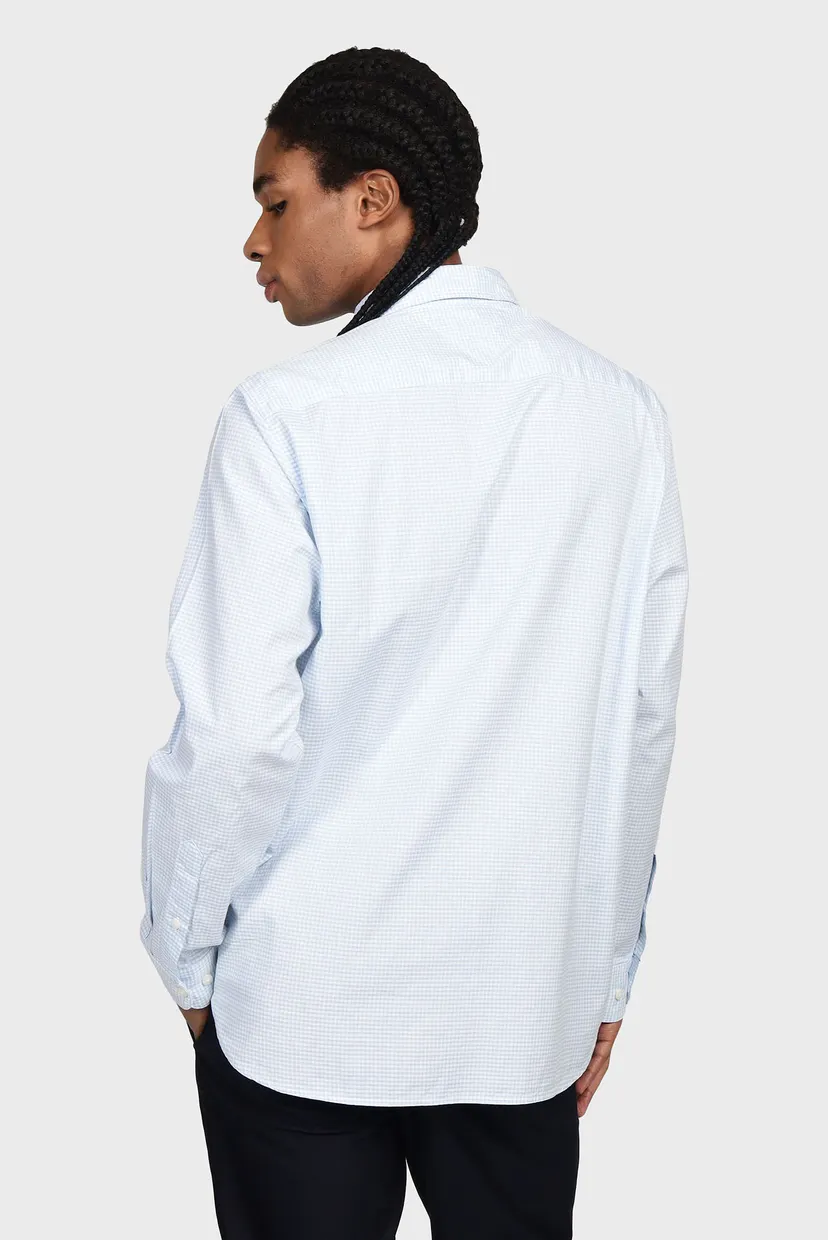 Мужская рубашка в клетку NAT. SOFT FLEX GINGHAM RF 3