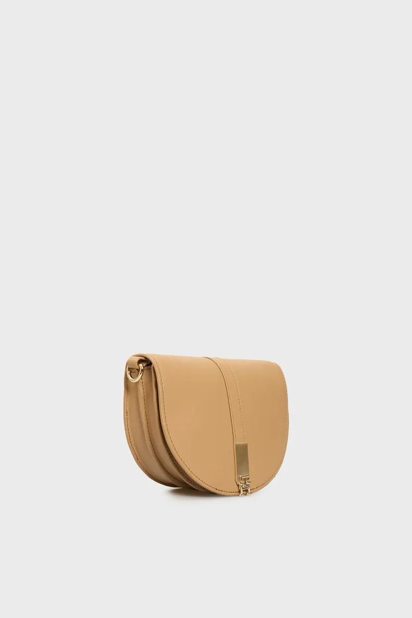 Жіноча бежева сумка TH HERITAGE SADDLE BAG 3
