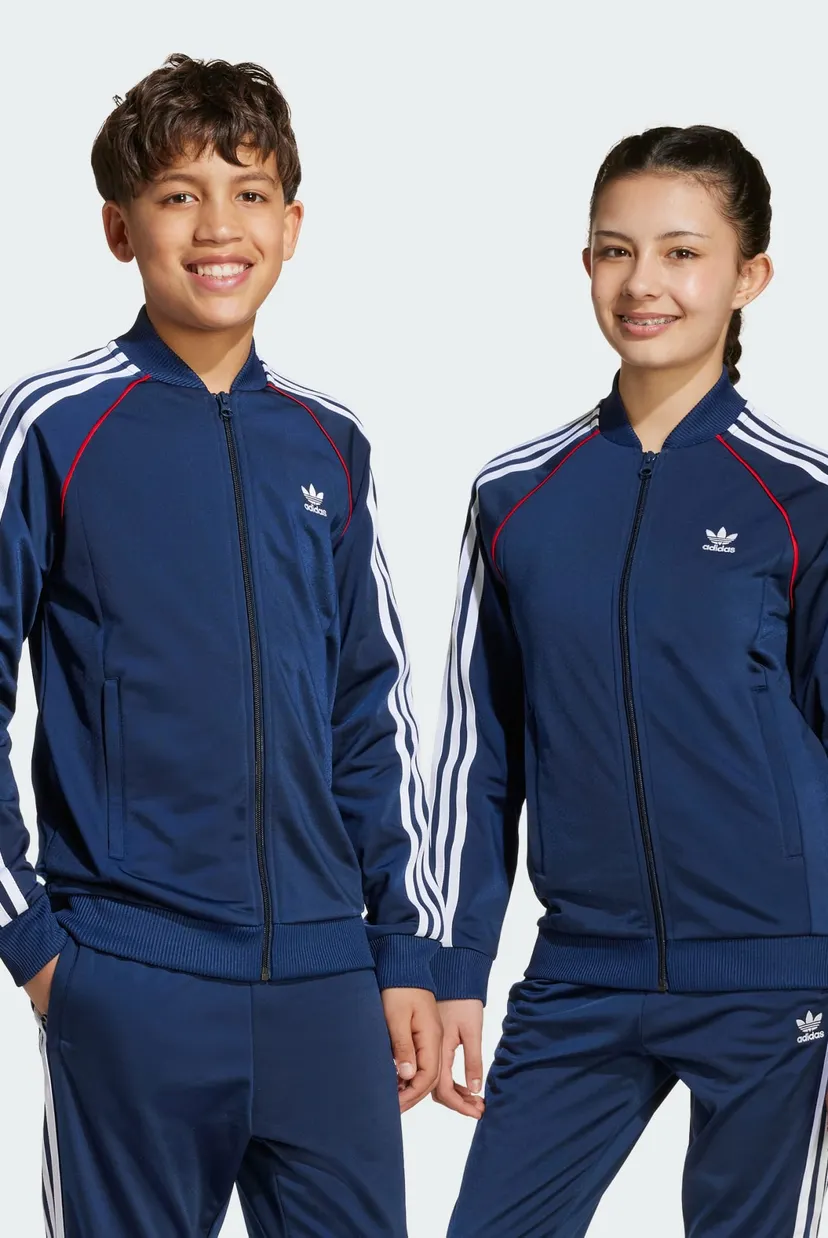 Детская темно-синяя спортивная кофта Adicolor SST Kids adidas