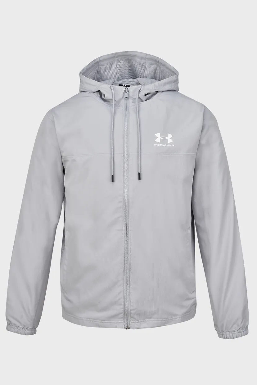 Чоловіча світло-сіра вітровка UA Rival Wvn Windbreaker 4