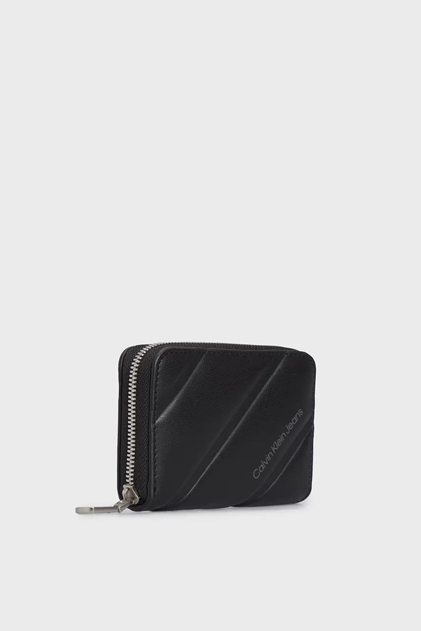 Женский черный кошелек QUILTED MED ZIP AROUND 3