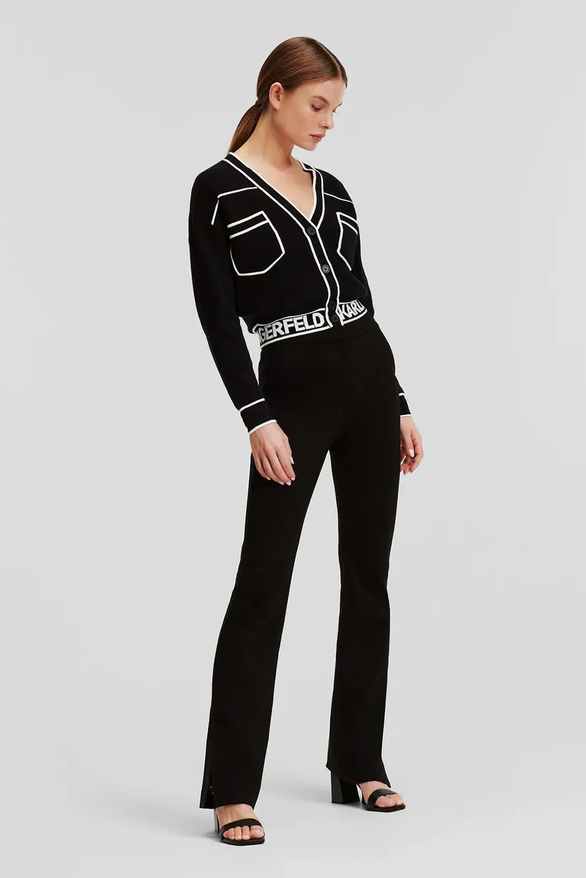 Жіночий чорний кардиган SHORT LOGO CARDIGAN 3