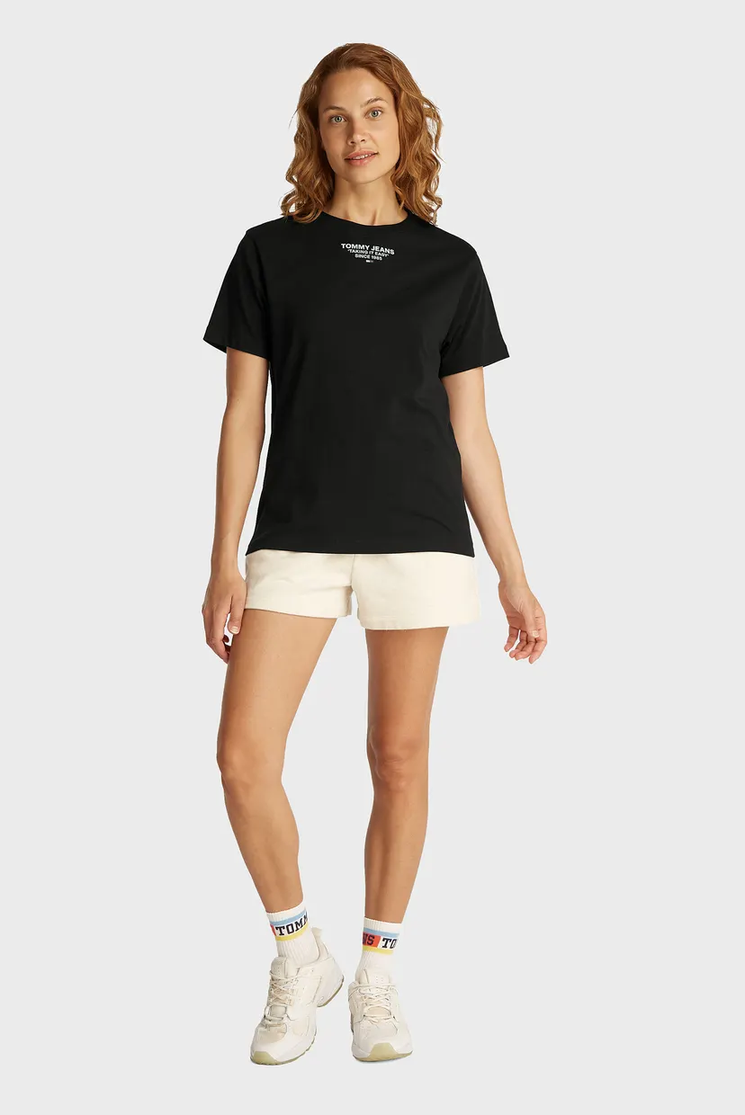 Жіноча чорна футболка FLOWERS TEE 3