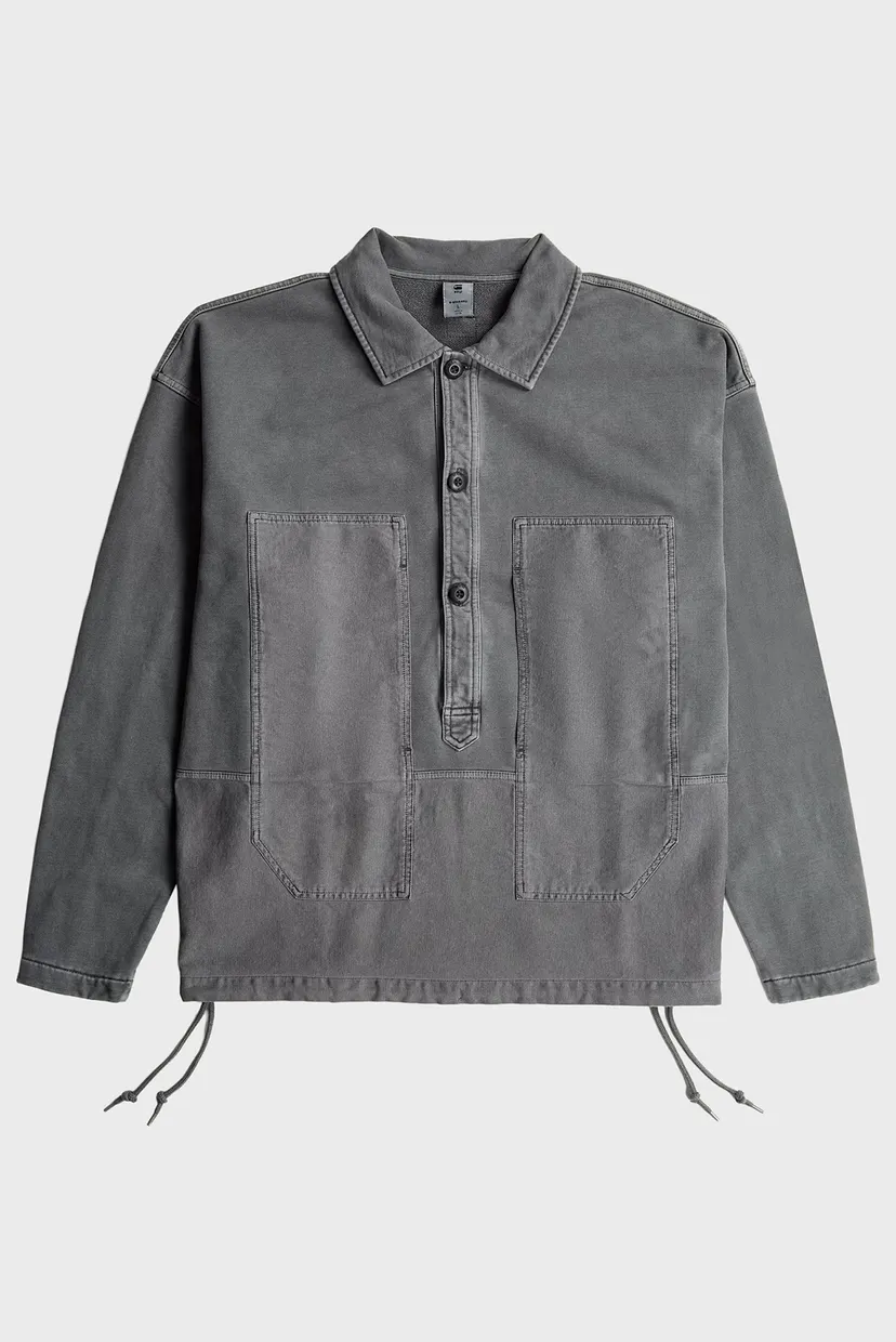Мужская серая спортивная кофта  Washed 6
