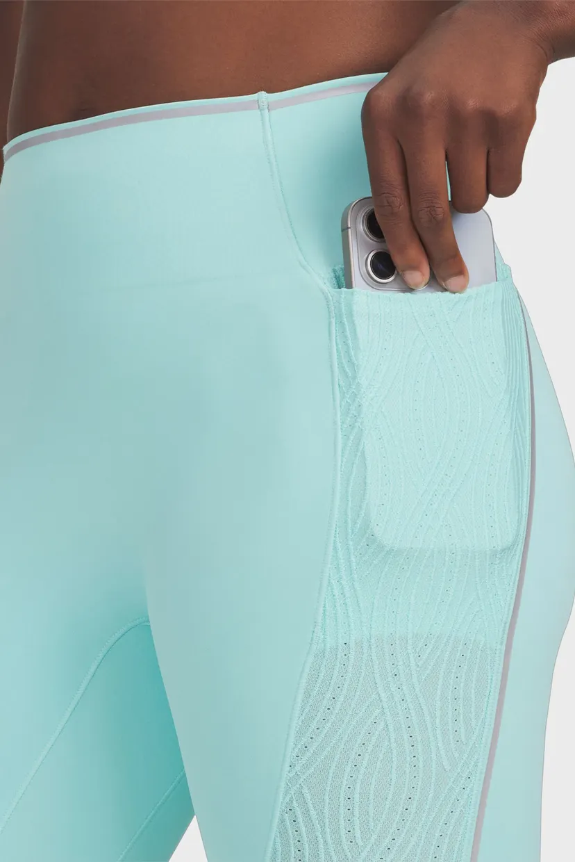 Жіночі бірюзові тайтси UA Halo Jacquard Legging 4