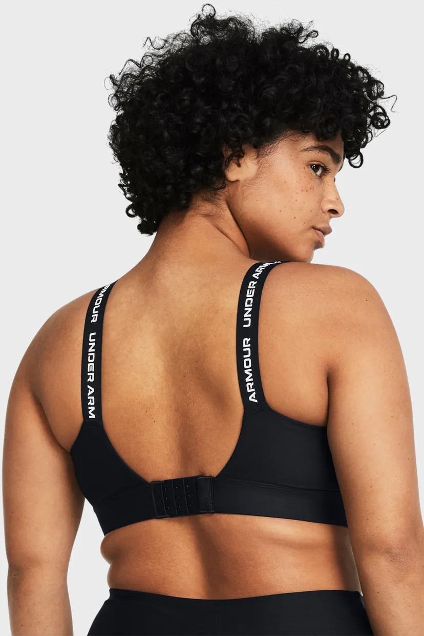 Жіночий чорний топ UA Infinity High 2.0 Bra 4