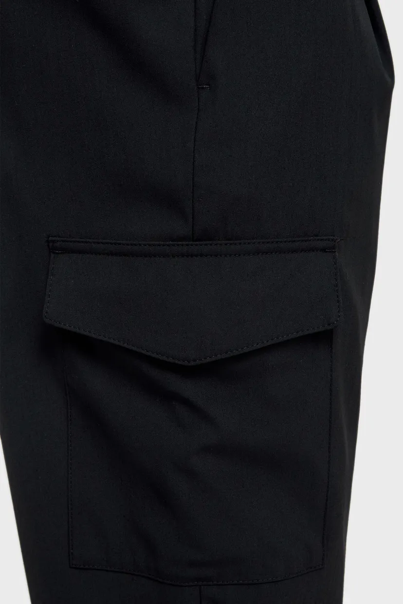 Чоловічі чорні карго TECHNO WOOL CARGO PANT 3