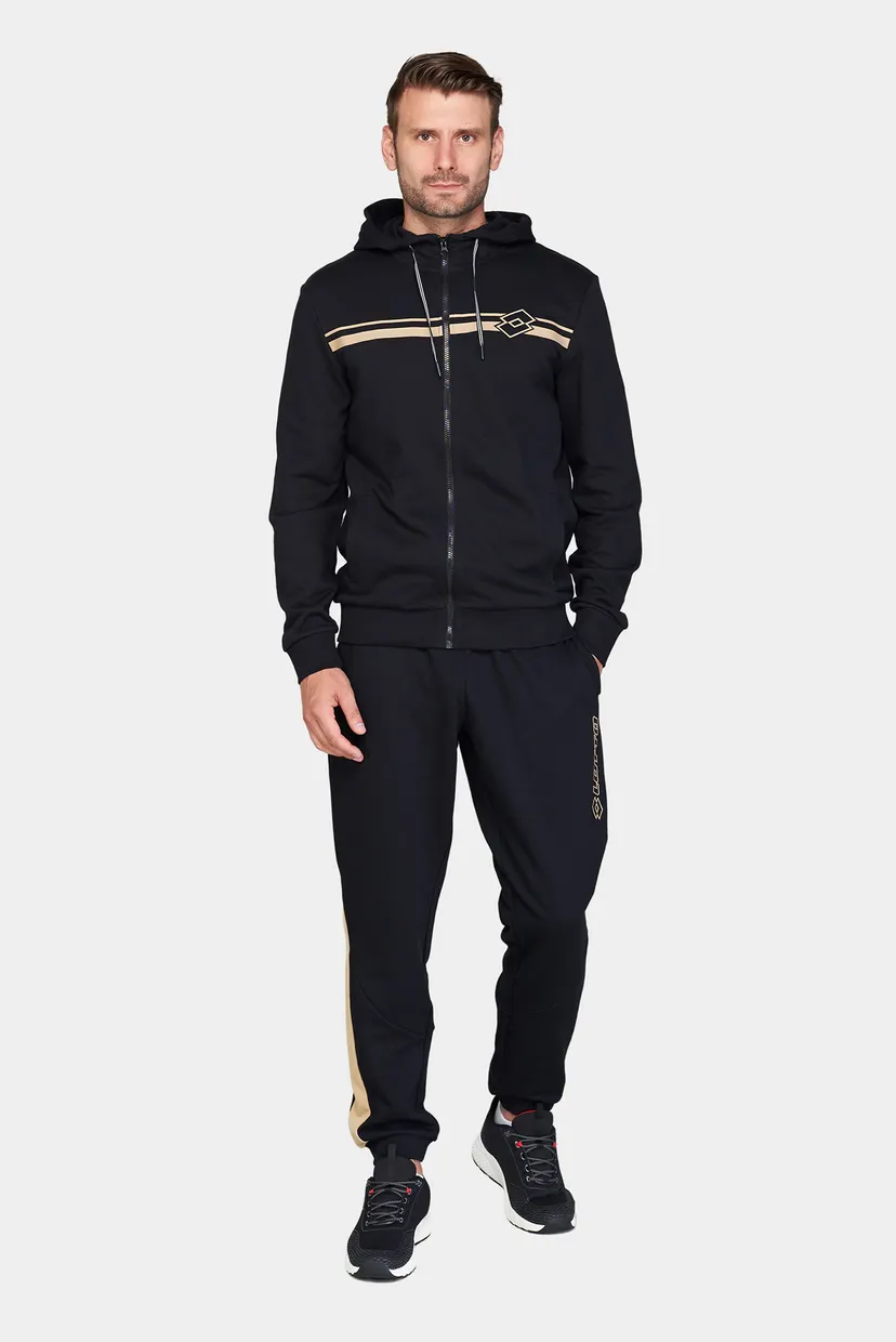 Чоловічий чорний спортивний костюм (худі, штани) SUIT MASON VIII Lotto ...