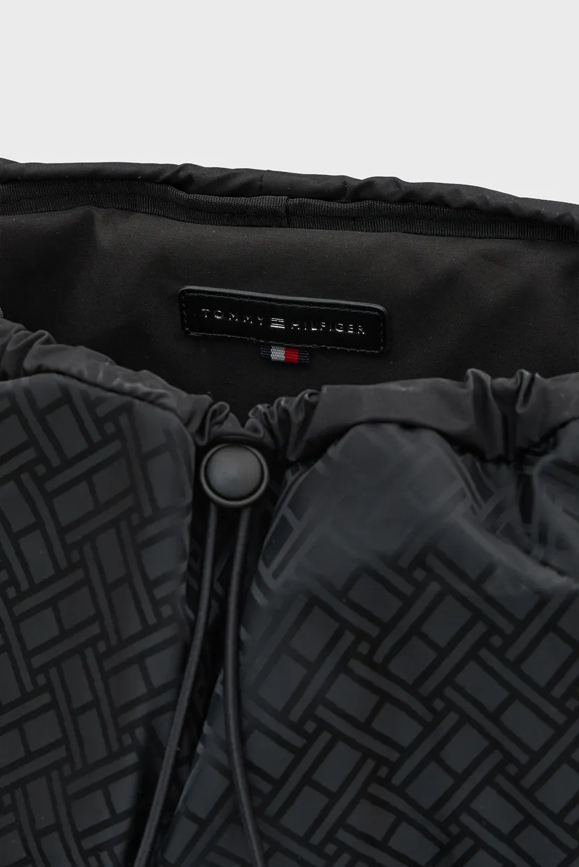 Чоловічий чорний рюкзак JAQUARD FLAP 5