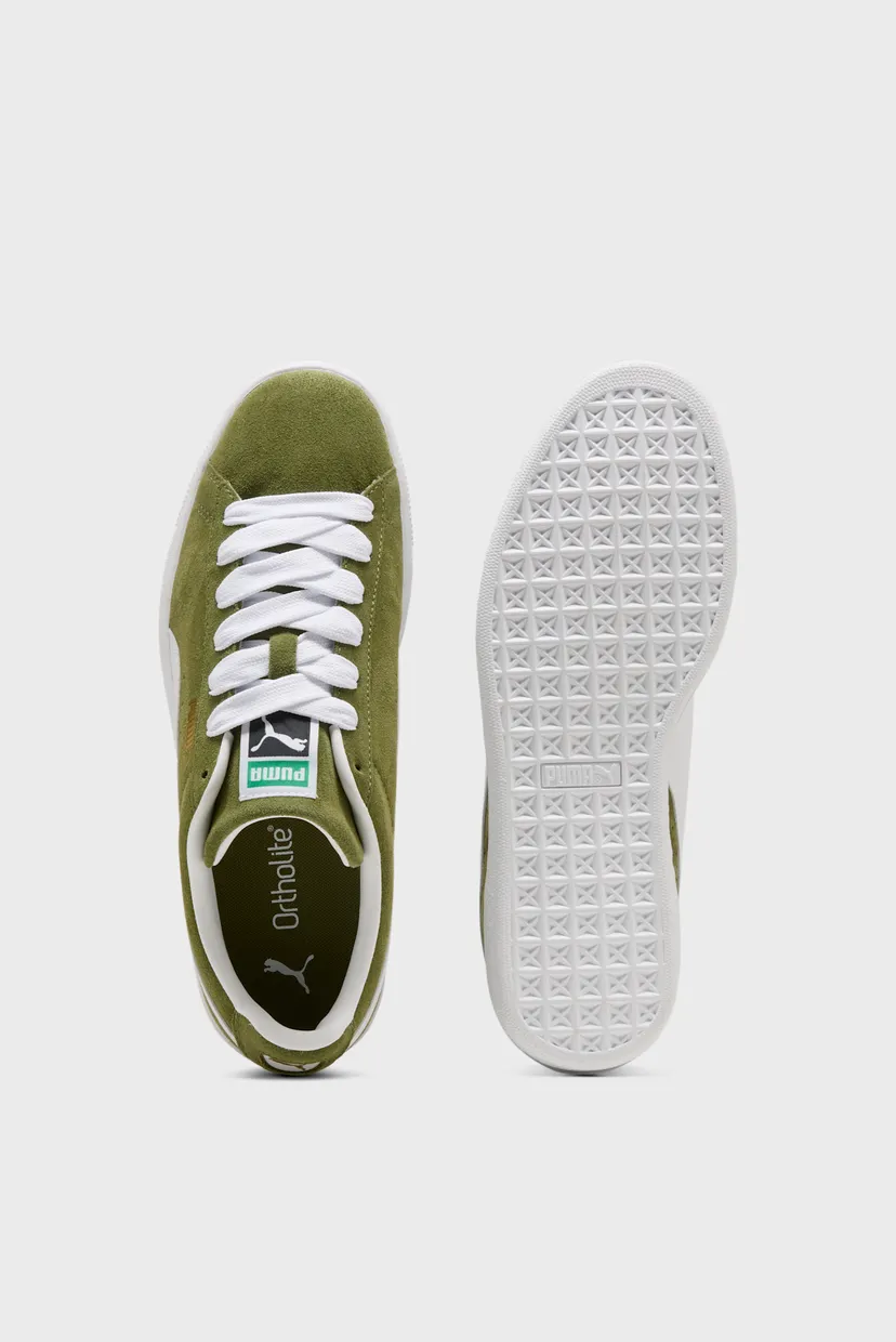 Зелені замшеві снікерси Suede Classic Sneakers Unisex 4