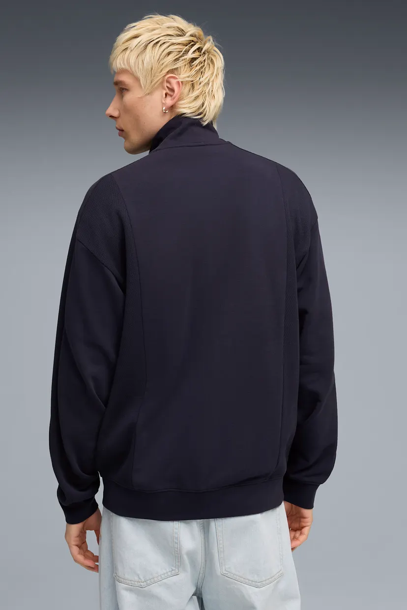 Мужская темно-синяя спортивная кофта PUMA Class Relaxed Pinnacle Track Jacket Men 3