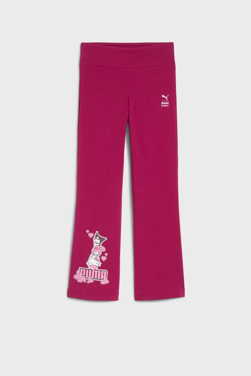 Детские розовые леггинсы PUMA x HELLO KITTY AND FRIENDS Flared Leggings Kids 4