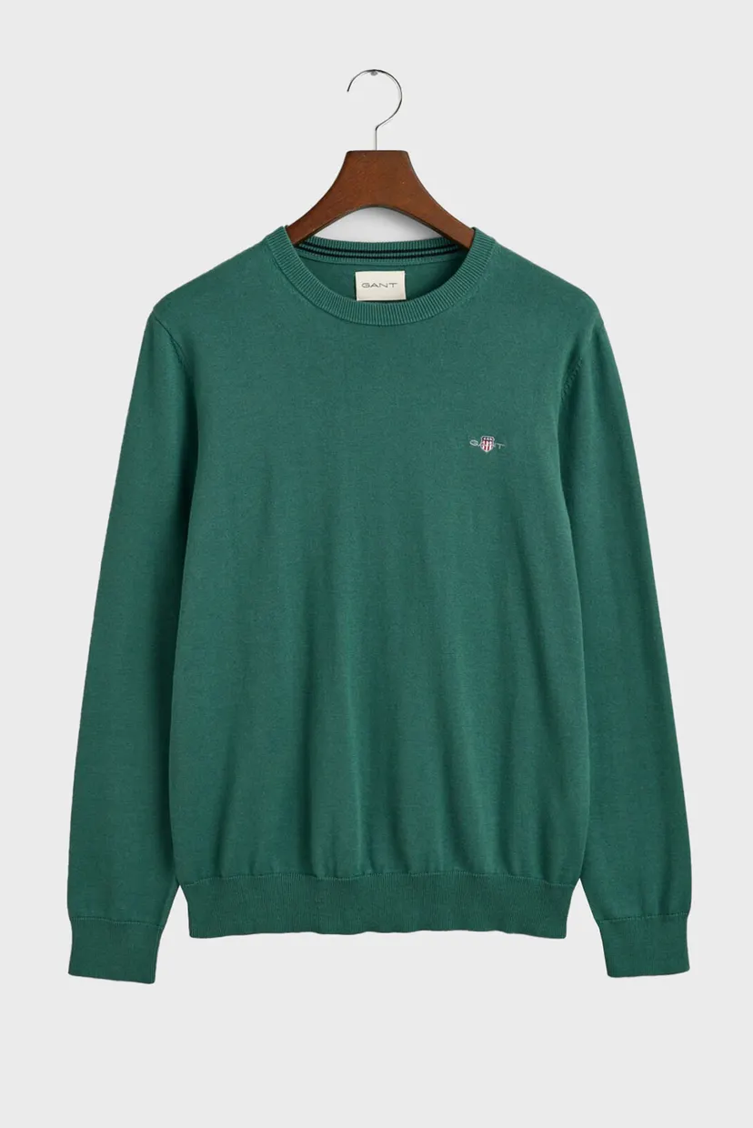 Мужской зеленый джемпер CLASSIC COTTON C-NECK 5