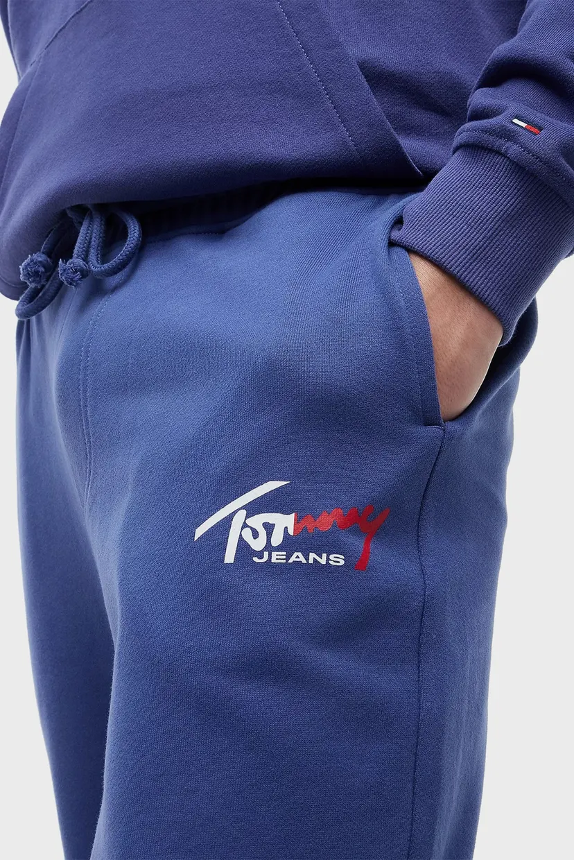 Чоловічі сині спортивні штани REG SIGNATURE SWEATPANT 4