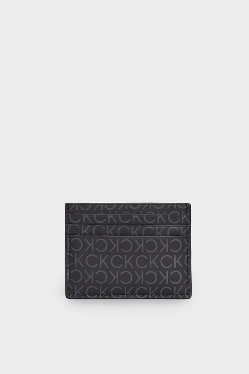 Чоловічий чорний кардхолдер з візерунком RUBBERIZED CARDHOLDER 6CC 4