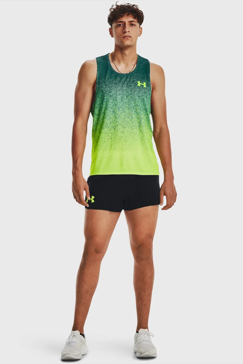 Чоловіча зелена майка UA RUSH CICADA SINGLET 3