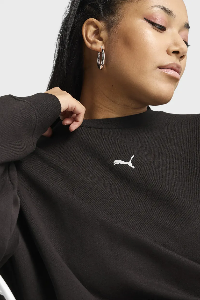 Жіночий чорний світшот Essentials Oversized Crew Women 5