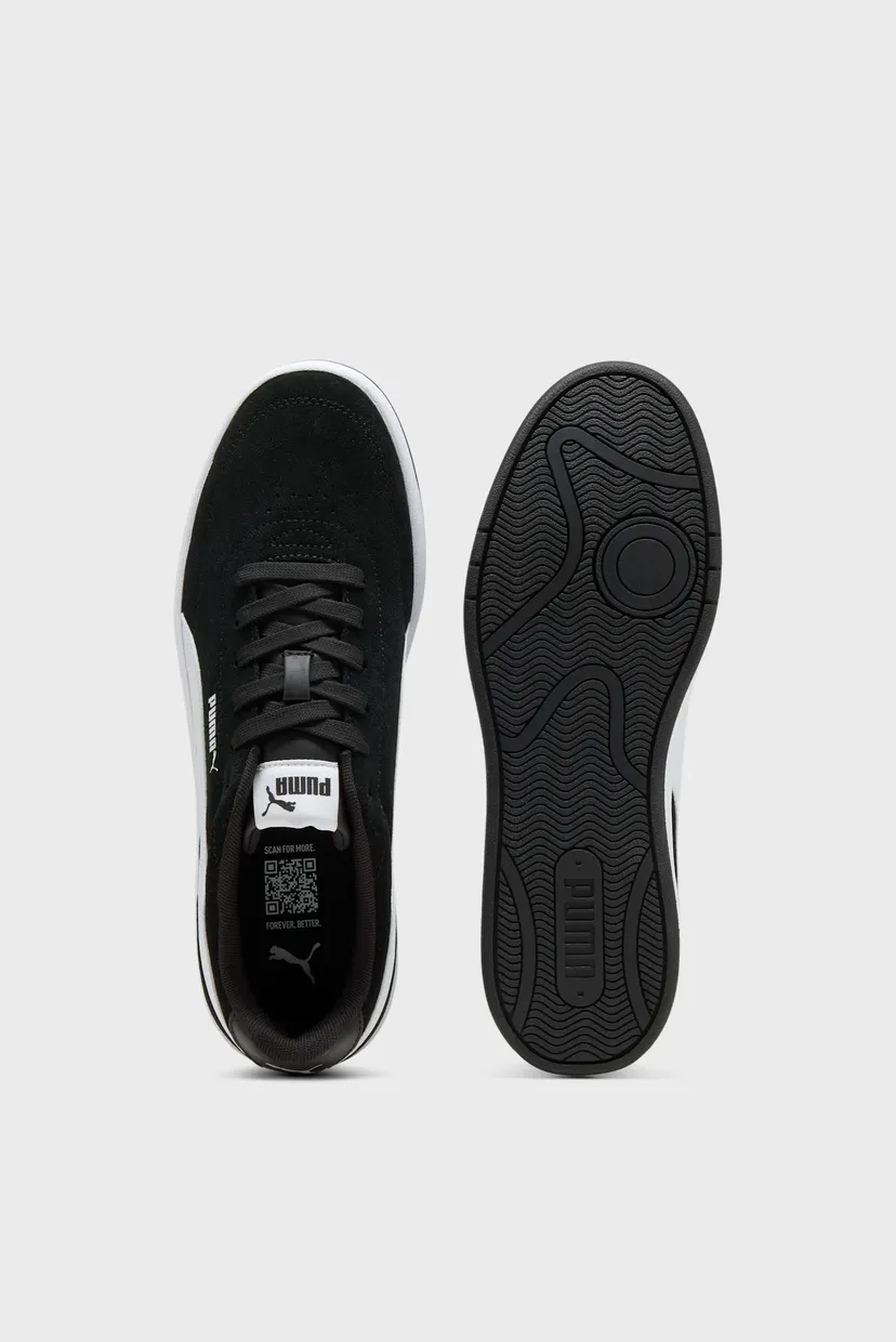 Черные замшевые сникерсы Court Classic Clean Sneakers Unisex 4