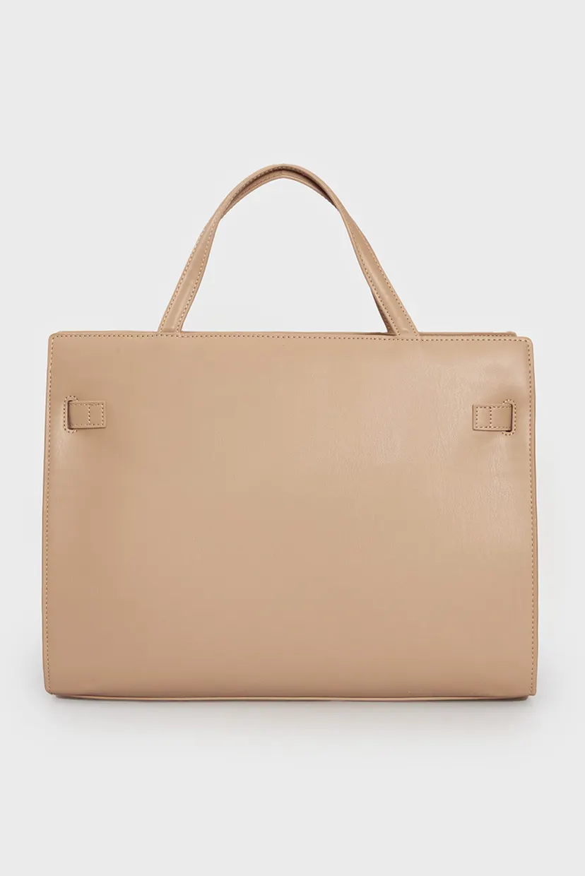 Женская бежевая сумка TH HERITAGE WORKBAG 4