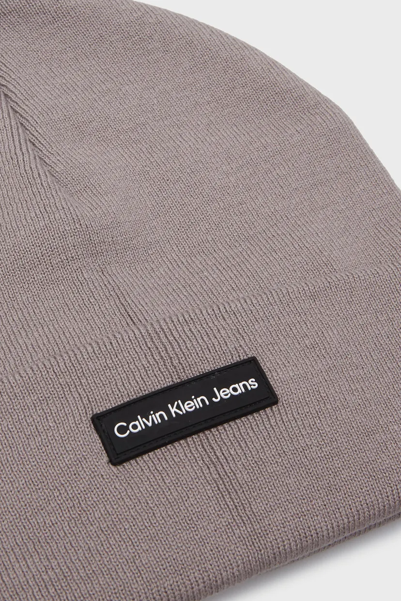 Чоловіча сіра шапка INST PATCH BEANIE 4