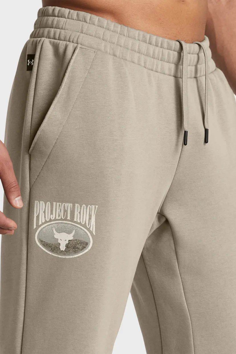 Чоловічі бежеві спортивні штани Pjt Rock Icon Fleece Jogger 4