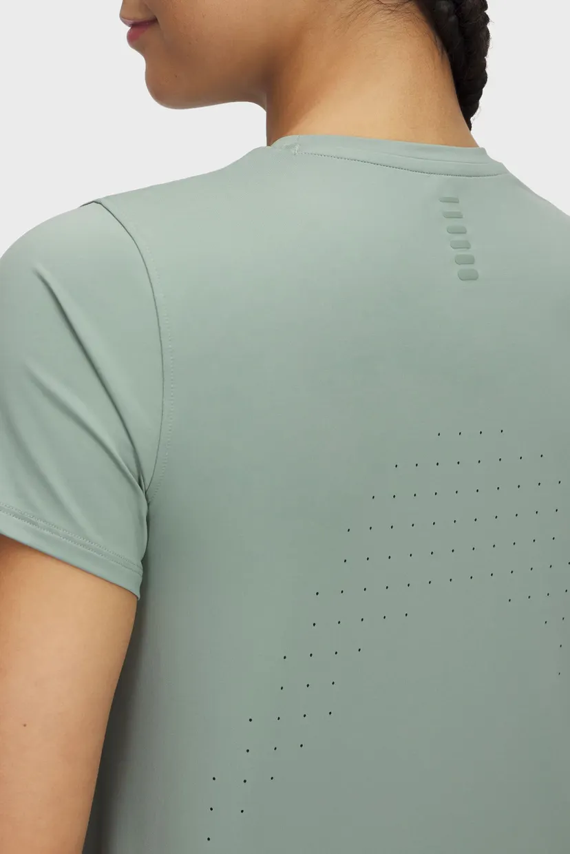 Жіноча м'ятна футболка UA Launch Elite Shortsleeve 3