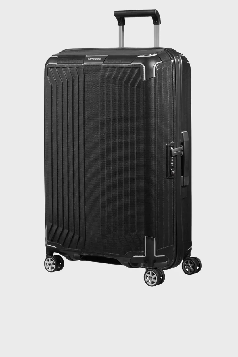 Черный чемодан 69 см LITE-BOX BLACK 3
