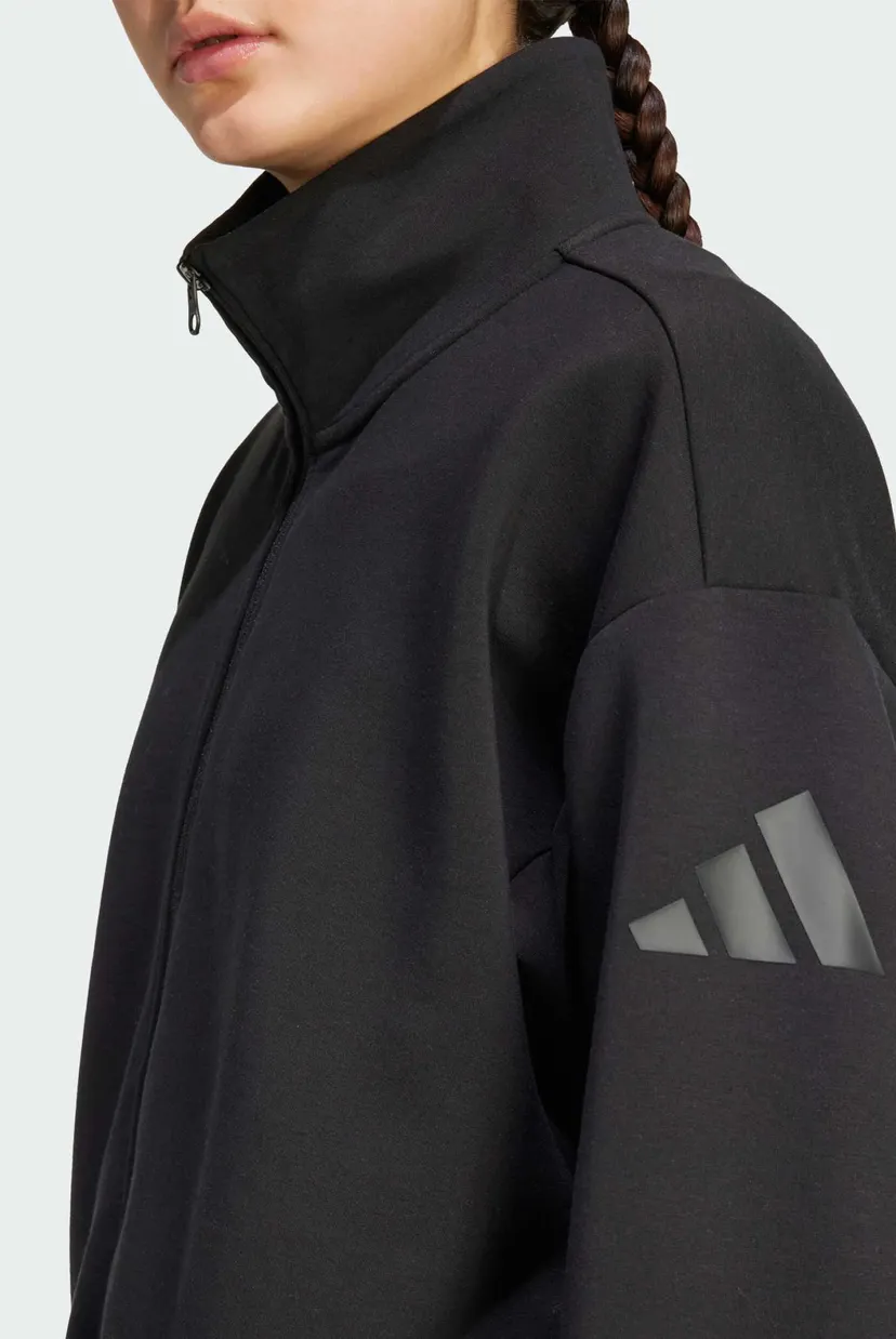 Женская черная спортивная кофта ALL SZN Soft Lux Loose Full-Zip 4