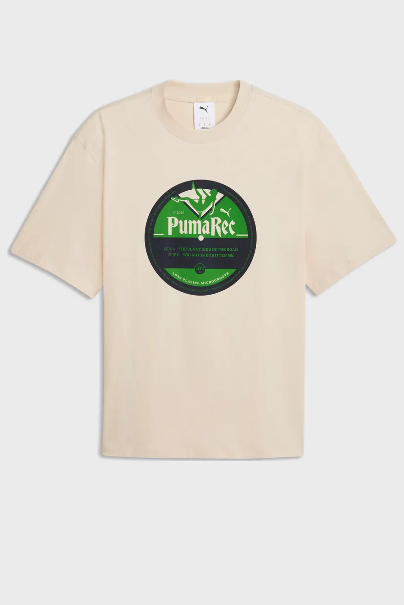 Мужская белая футболка House of Graphics Record Tee Men 4