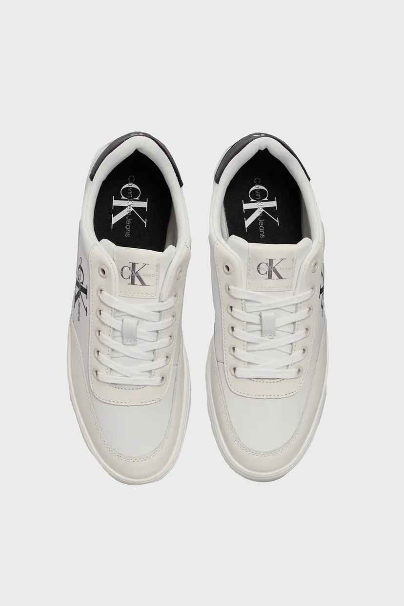 Жіночі білі шкіряні снікерси CLASSIC CUPSOLE LOW LACE LTH ML 4